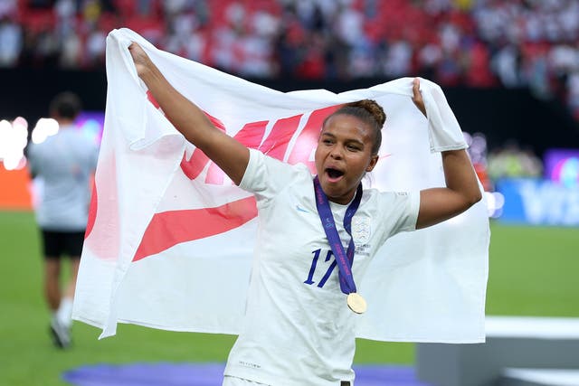 England’s Nikita Parris has signed for Manchester United (Nigel French/PA)
