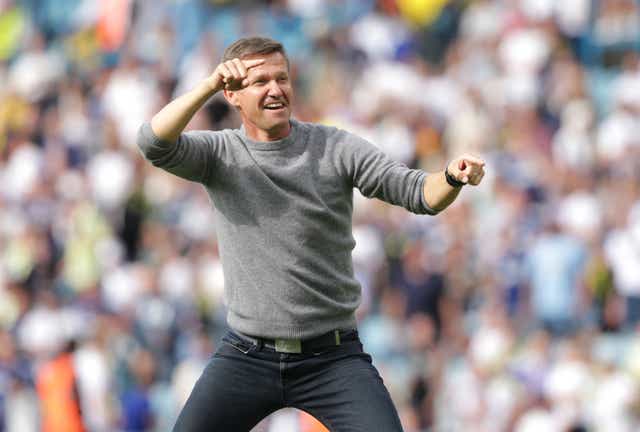 <p>Leeds manager Jesse Marsch laughed off his verbal battle with Bruno Lage (Ian Hodgson/PA)</p>