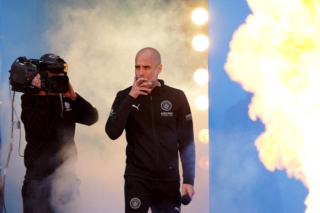 Pep Guardiola is happy at Manchester City (Zac Goodwin/PA)