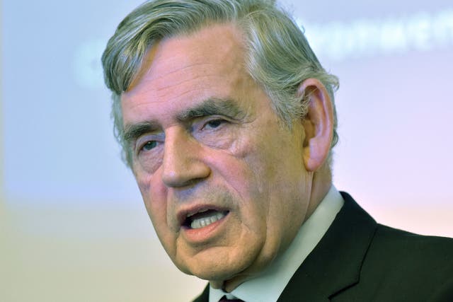Former prime minister Gordon Brown has demanded the Government come up with an emergency budget before a “financial timebomb” in October “pushes millions over the edge” (Nicholas T Ansell/PA)