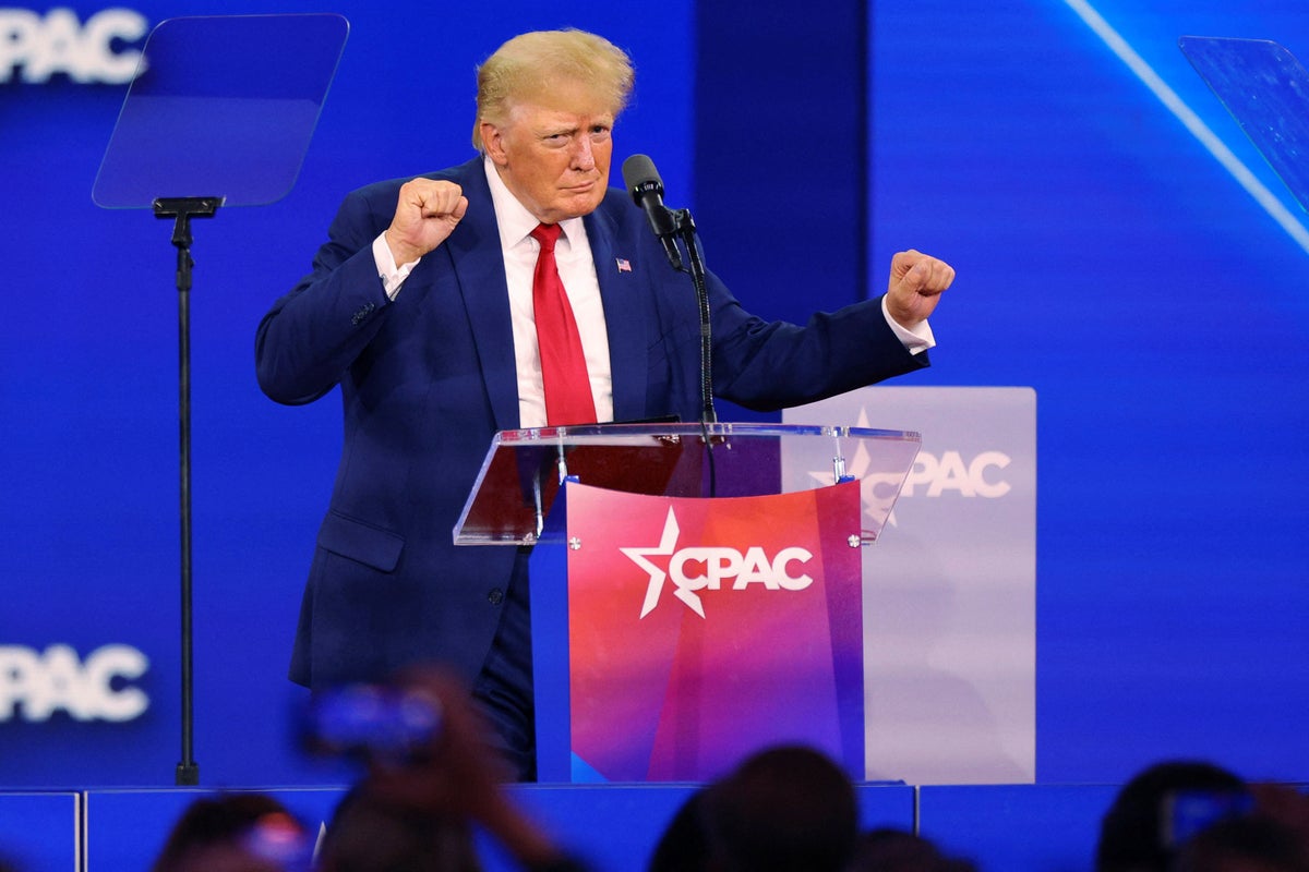 Trump claims Jan 6 riots and plot against Gretchen Whitmer were ‘fake’ during CPAC speech