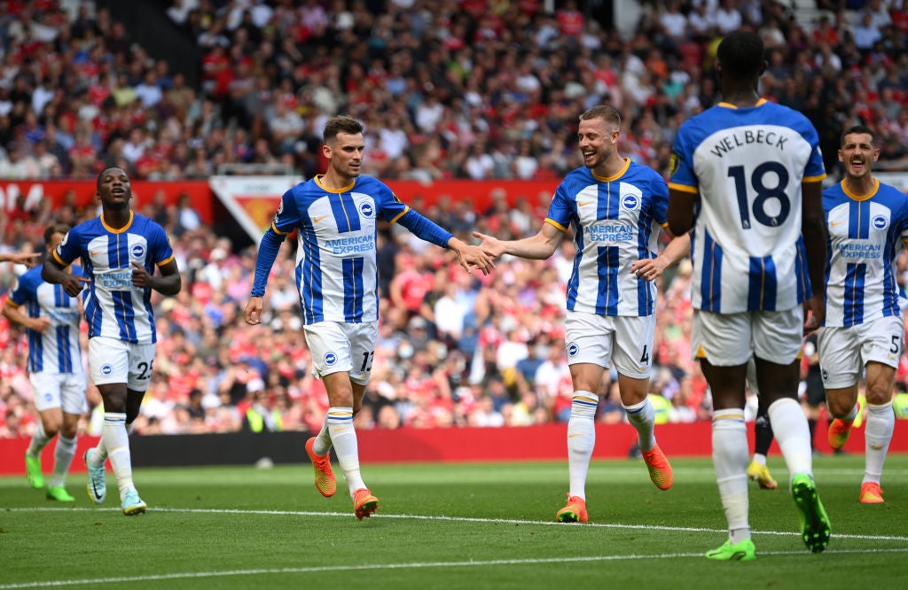 Pascal Gross struck twice as Brighton celebrated a famous win