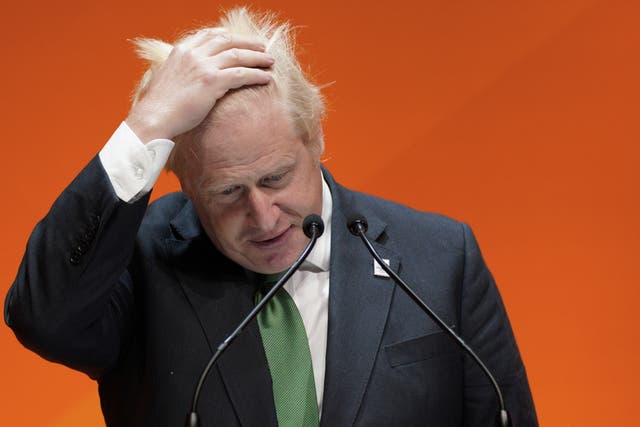 Prime Minister Boris Johnson is being examined by the Privileges Committee (Peter Byrne/PA)
