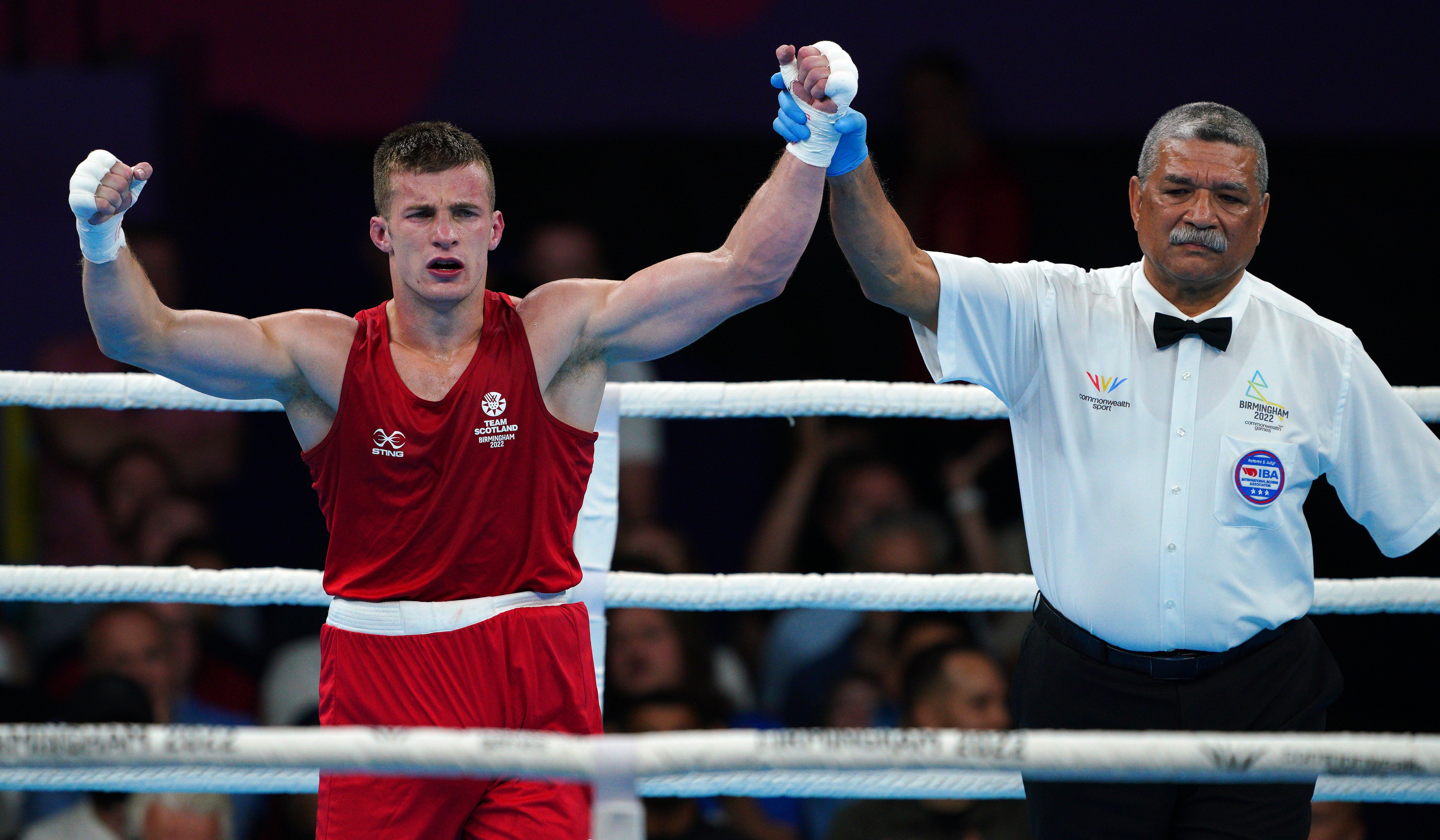 Sean Lazzerini also secured gold for Scotland (Peter Byrne/PA)