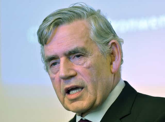 Gordon Brown urged Tory leadership candidates to co-operate with Scotland (Nicholas. T. Ansell/PA)