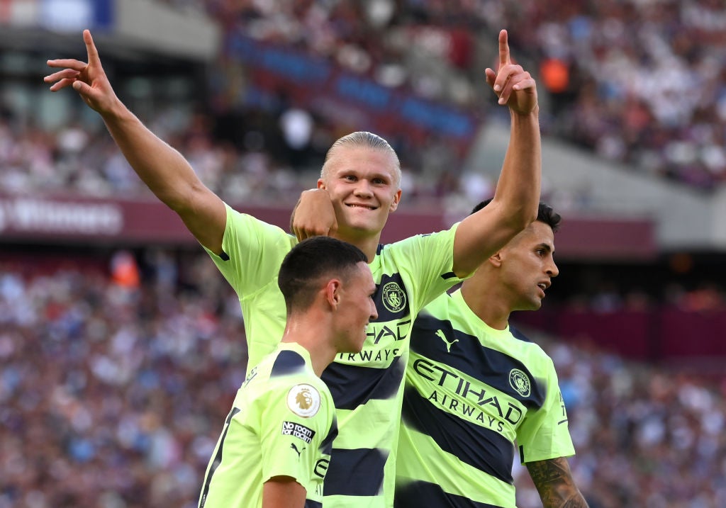 Haaland broke West Ham open on both Man City goals