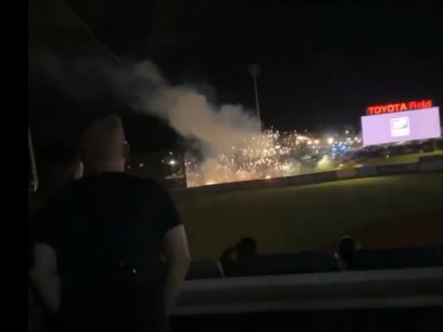 <p>The fireworks accident happened after the Rocket City Trash Pandas and Tennessee Smokies’ match on Friday night </p>