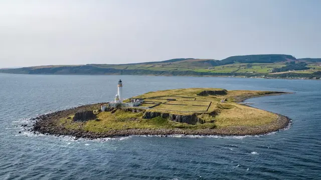 <p>Remote control: Pladda Island, in Scotland</p>