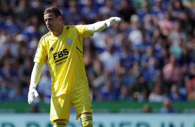 Danny Ward has replaced Kasper Schmeichel as Leicester’s number one (Richard Sellers/PA)