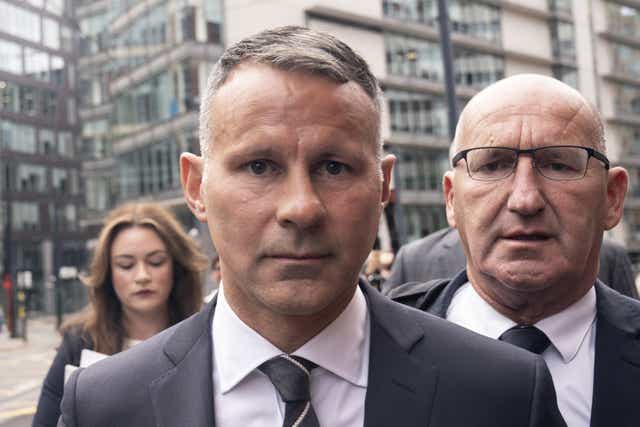 Former Manchester United footballer Ryan Giggs arrives at Manchester Minshull Street Crown Court (Danny Lawson/PA)