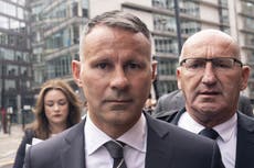 Ryan Giggs arrives at court for assault trial