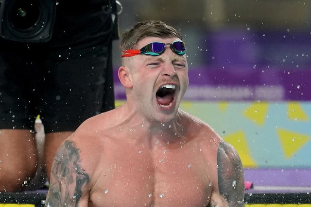 Adam Peaty completed his major medal collection with gold in the 50 metre breaststroke