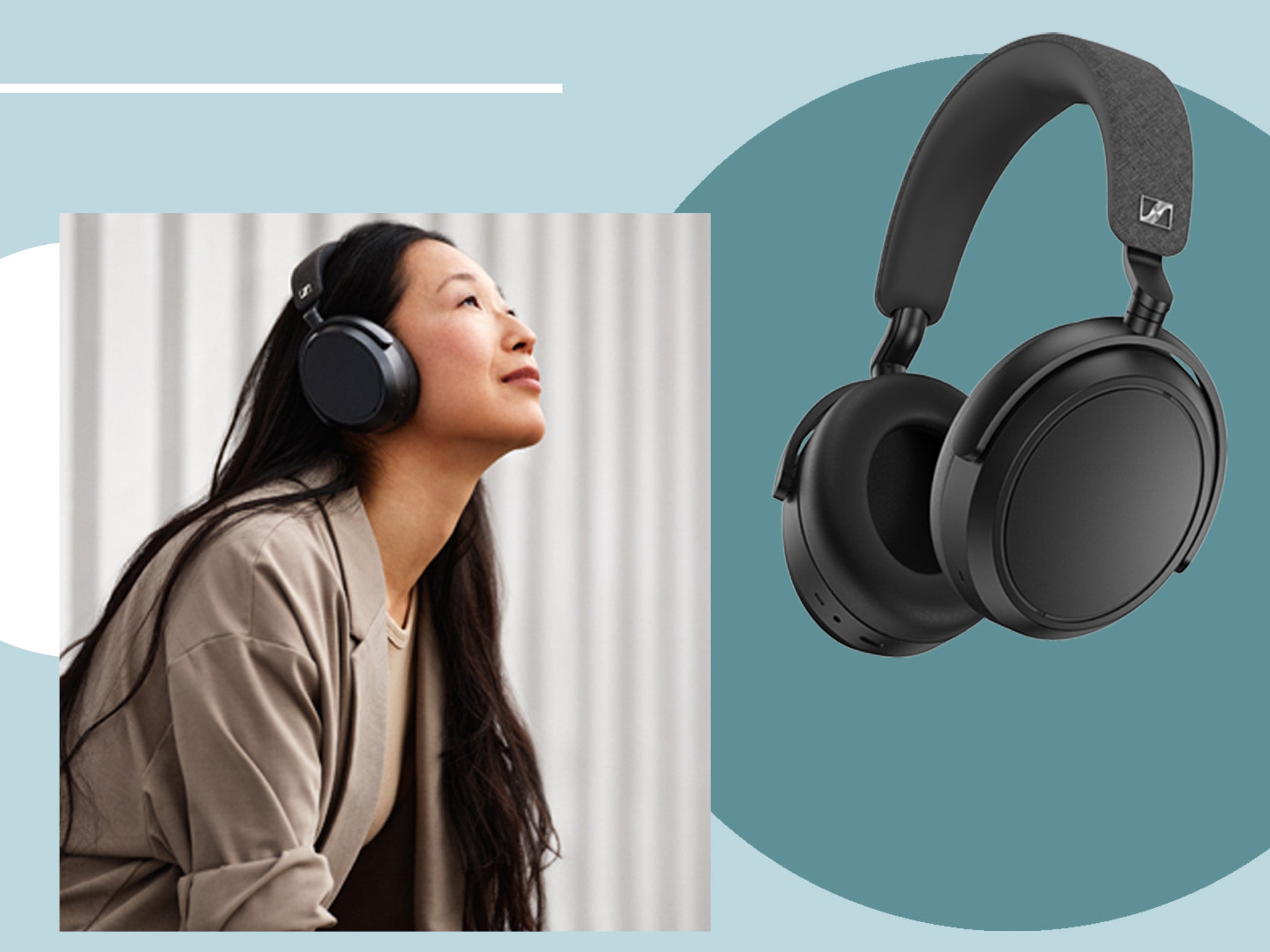 Sennheiser Momentum 4 Wireless Adaptive Noise-Cancelling Over-The-Ear  Headphones