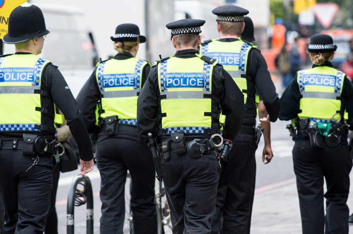 Police officer hit by train while trying to save distressed man dies 