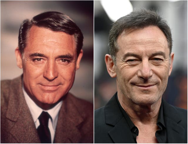 <p>Cary Grant (left) and Jason Isaacs</p>