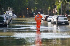 About 50 properties damaged after flooding in north London