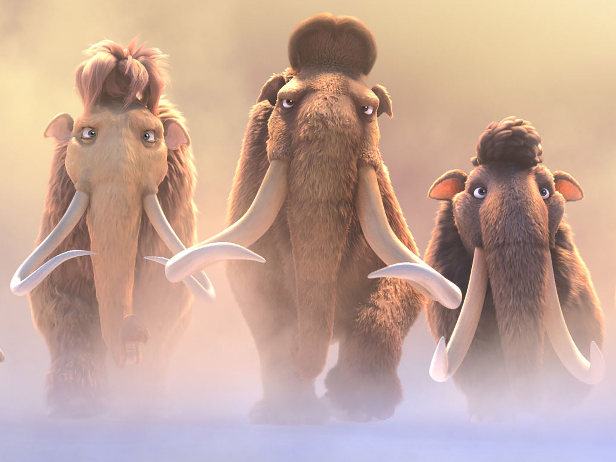 Tonight’s dinner? Woolly mammoths in the 2016 film ‘Ice Age: Collision Course'