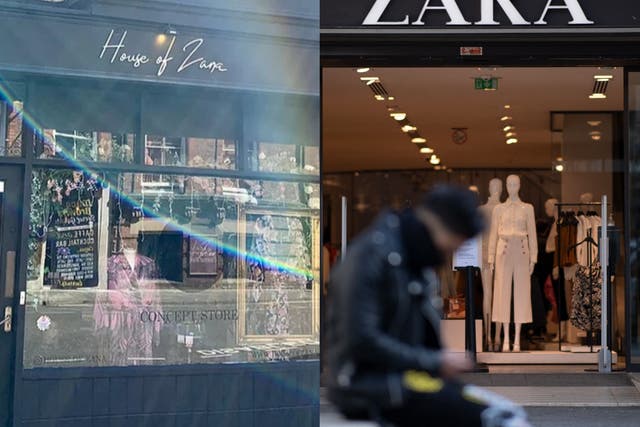 <p>Darlington-based House of Zana (left) wins tribunal against retail giant Zara</p>