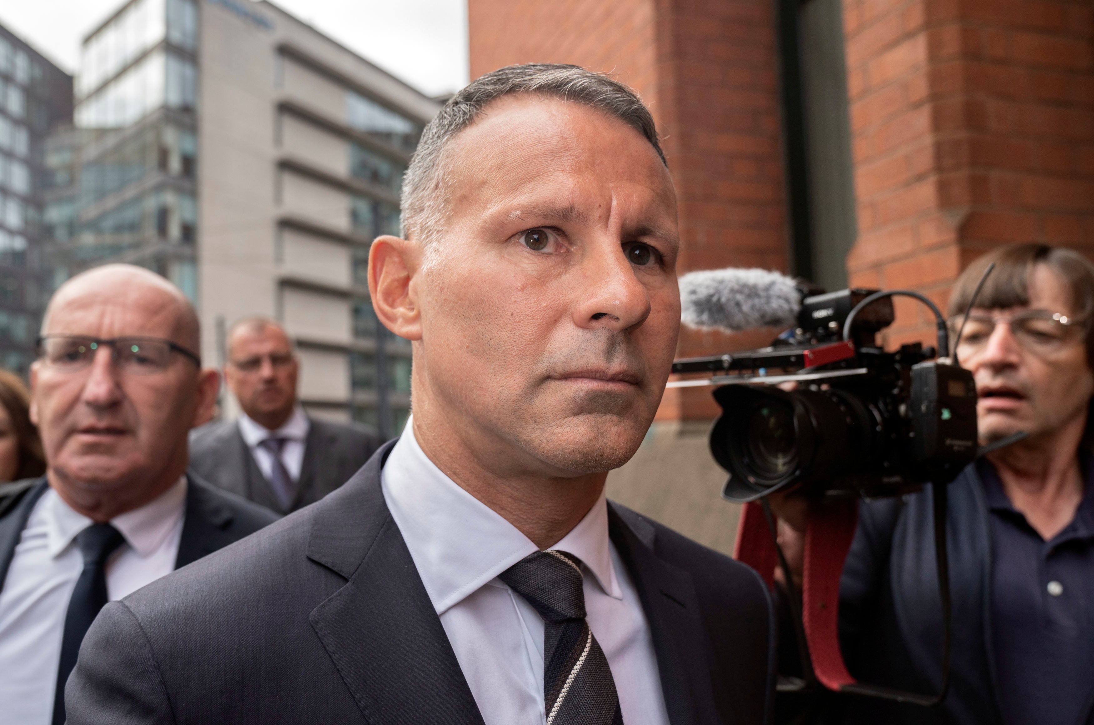 Ryan Giggs arrives at court Minshull Street Crown Court in Manchester