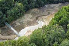 UK heatwave: Dried-out Britain revealed in before and after pictures showing impact of record weather