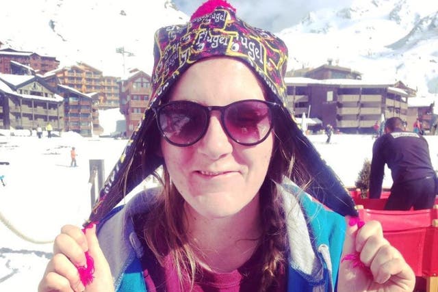 <p>Kayleigh Harris was injured when she was hit by a skiier  </p>