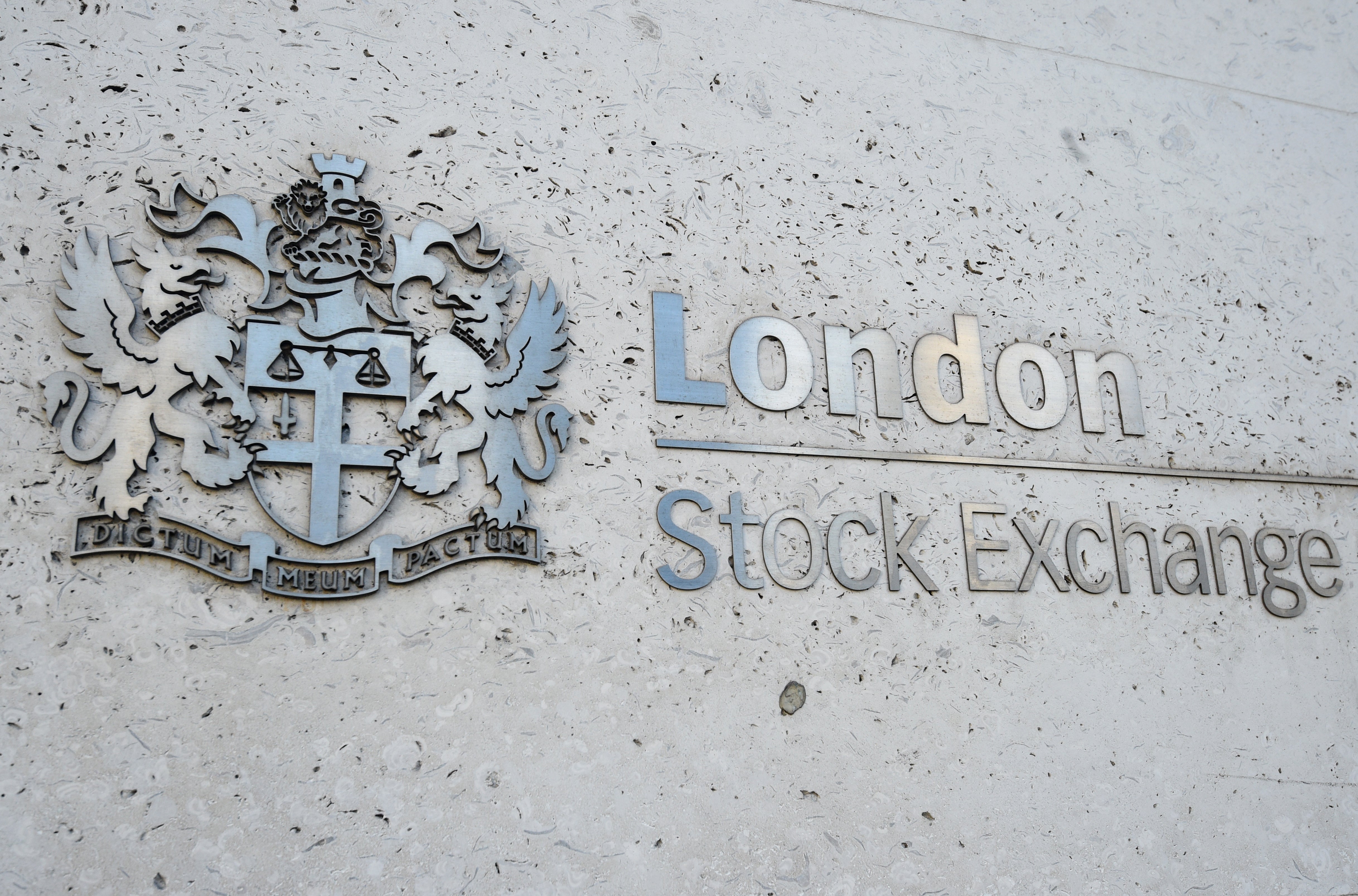 File photo dated 06/02/18 of a view of the London Stock Exchange sign in the City of London (Kirsty O’Connor/PA)