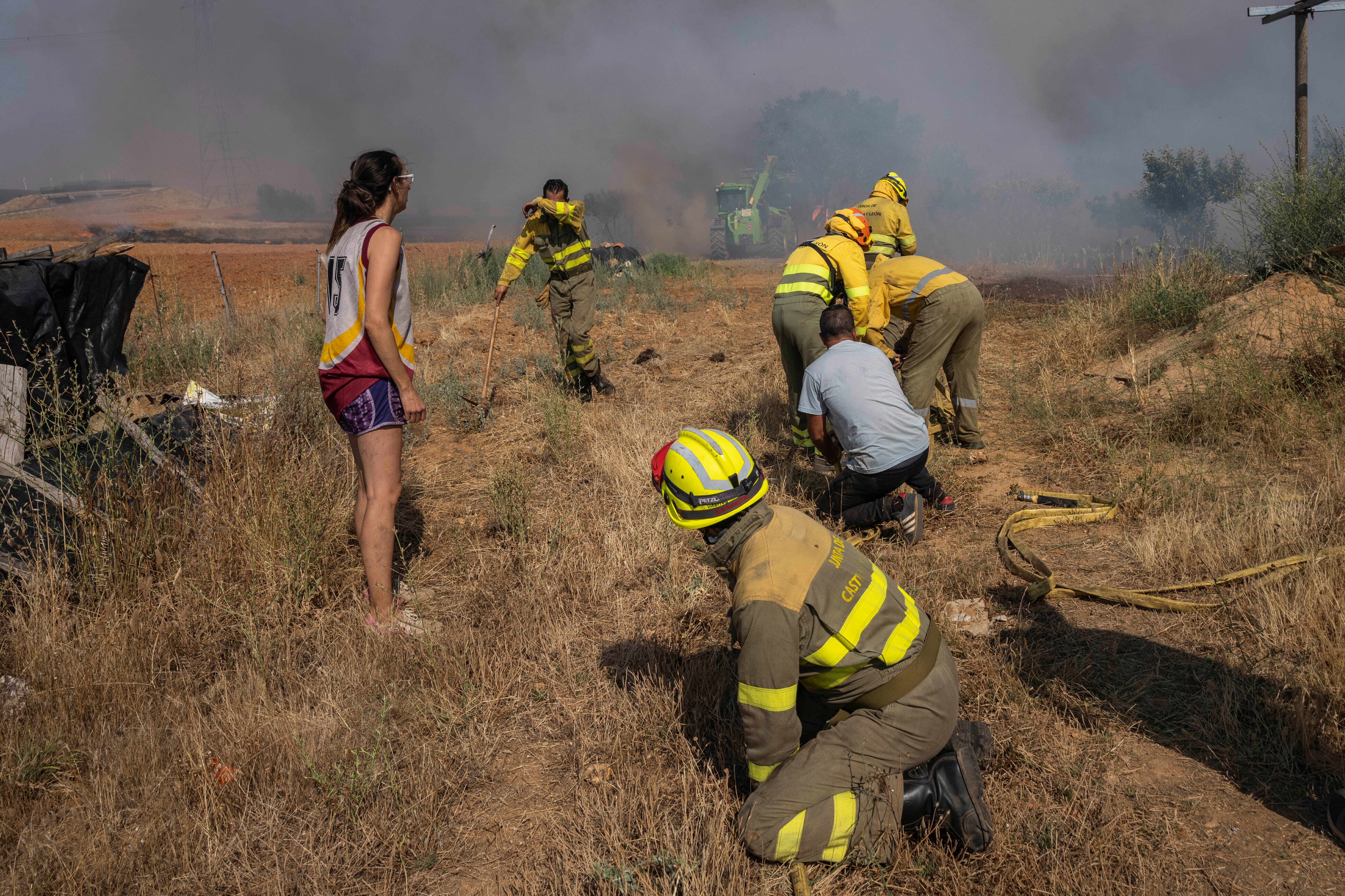 Wildfires have broken out in Spain amid extreme heat and dry conditions