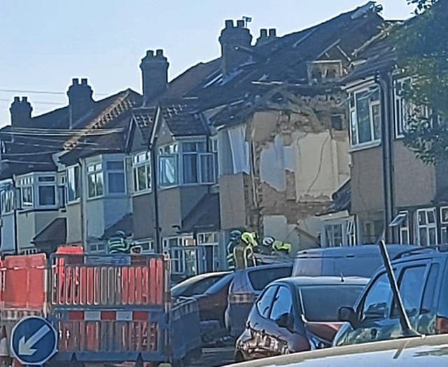 The scene in Galpin’s Road in Thornton Heath, south London. (PA/Amarjit Kaur)