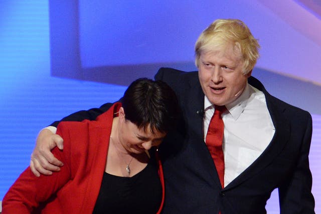 Former Scottish Conservative leader Ruth Davidson has said Boris Johnson described his time as foreign secretary as like being ‘imprisoned in a steel condom’ (Stefan Rousseau/PA)