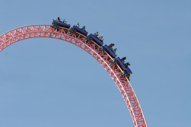 <p>File photo: people on a rollercoaster</p>