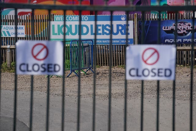 Liquid Leisure is to stay closed until next week ‘out of respect’ following the death of an 11-year-old girl (Jonathan Brady/PA)