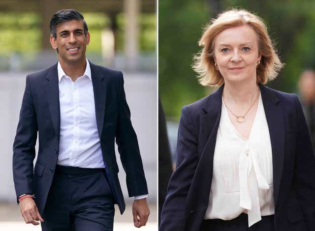 <p>Rishi Sunak and Liz Truss have made it through to the final two in the Tory leadership race</p>