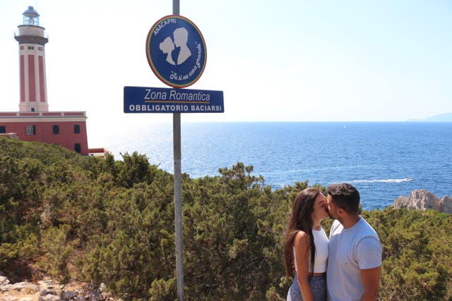 <p>Sign at the Belvedere del Sognatore (Dreamer’s Lookout)</p>