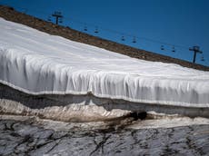 ‘Devastating’ Alpine glacier melt during heatwave reveals human bones and aircraft wreckage