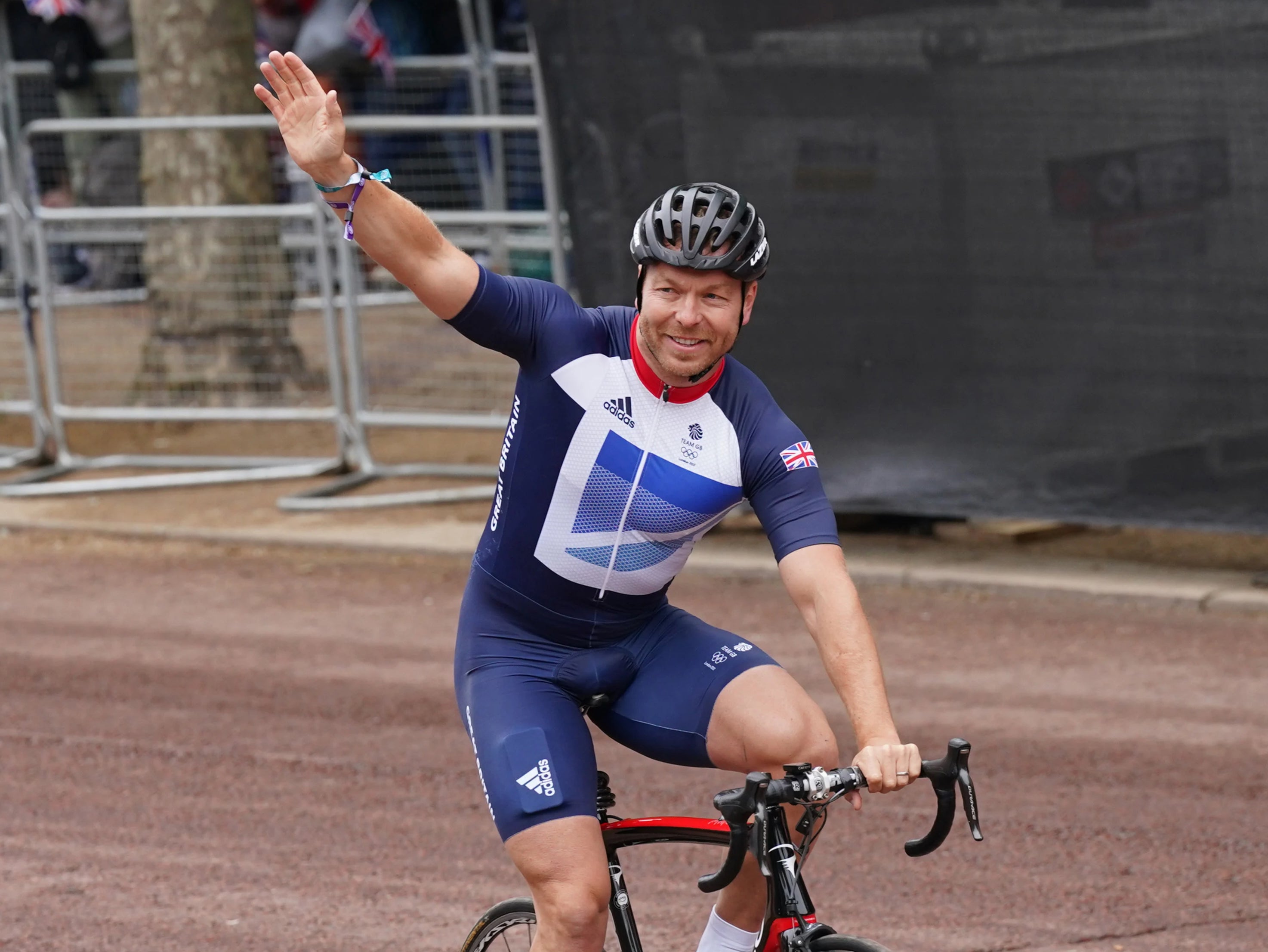 Sir Chris Hoy cycles during the Platinum Jubilee Pageant in front of Buckingham Palace, London, on day four of the Platinum Jubilee celebrations. Picture date: Sunday June 5, 2022.