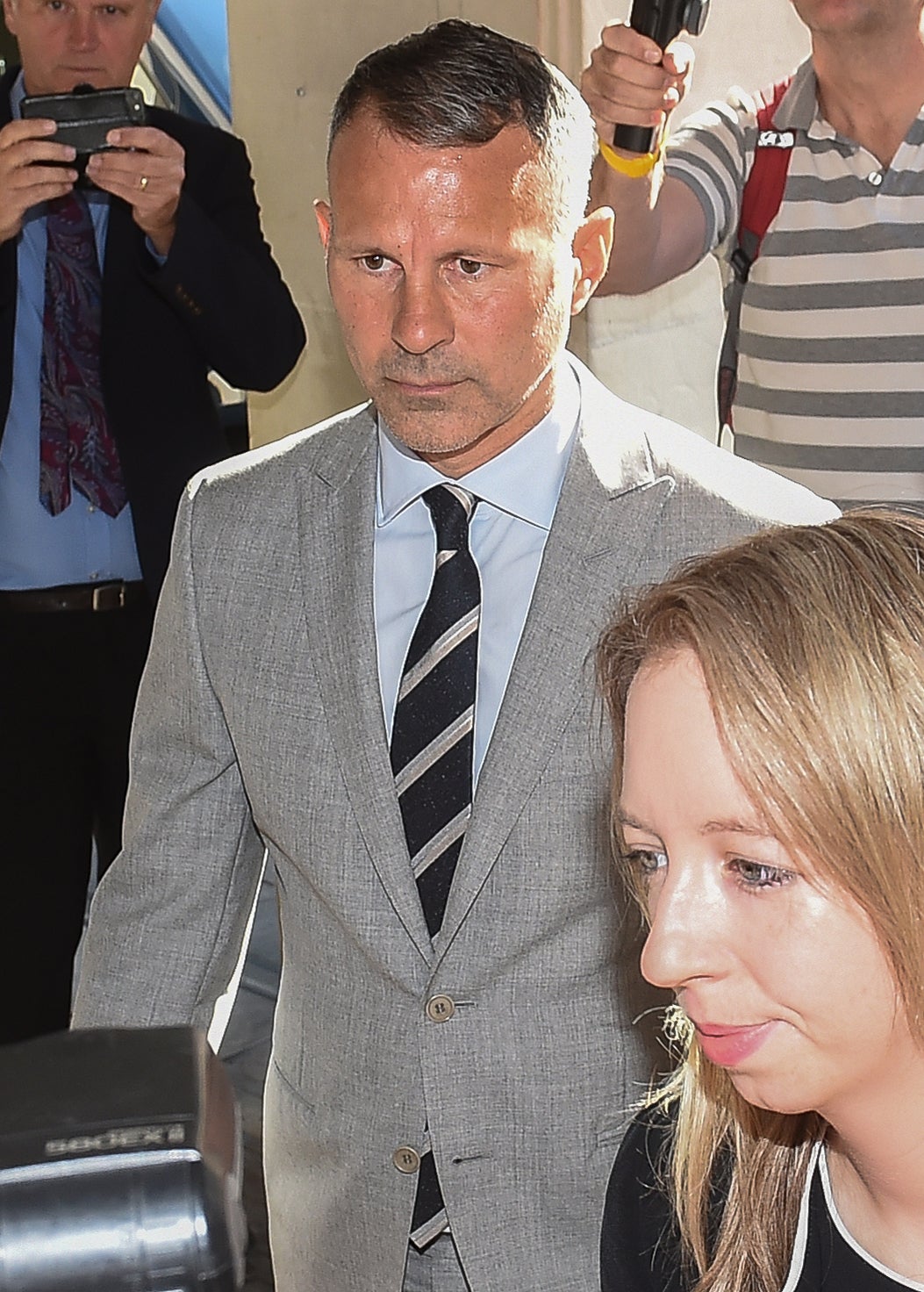Former Manchester United footballer Ryan Giggs arriving at Manchester Crown Court (Peter Powell/PA)