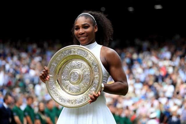 <p>Serena Williams celebrates victory over Angelique Kerber to claim her seventh and final Wimbledon singles title (Adam Davy/PA Wire).</p>