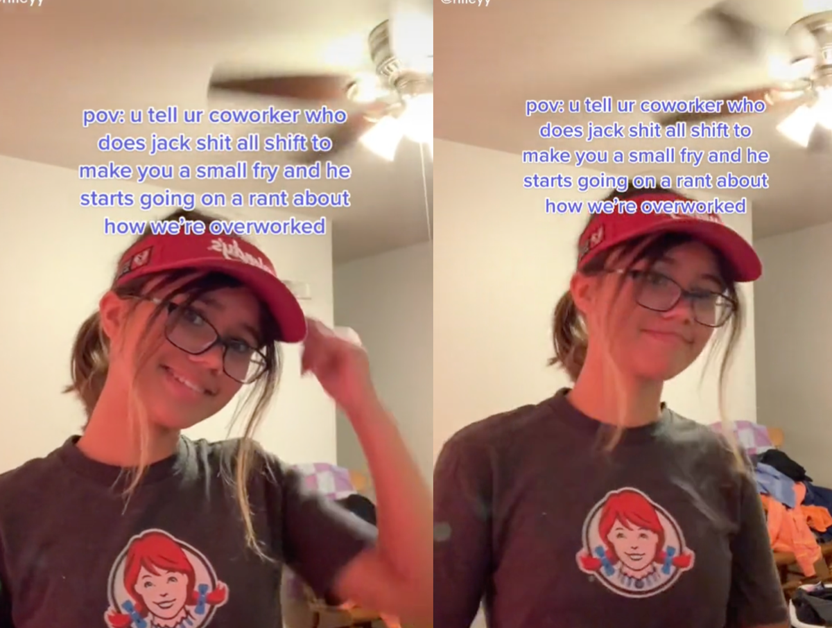 Wendy’s worker claims that her co-worker does nothing and complains about being ‘overworked’