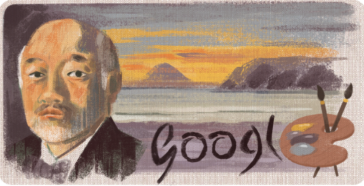 Google Doodle of Japanese painter Kuroda Seiki