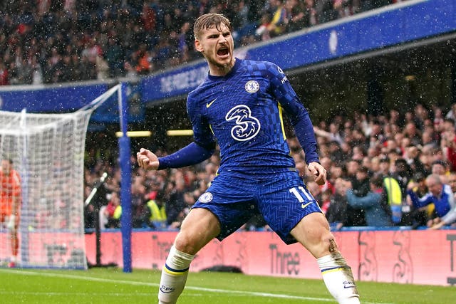 Timo Werner has completed his transfer back to former club RB Leipzig from Chelsea (Tess Derry/PA)