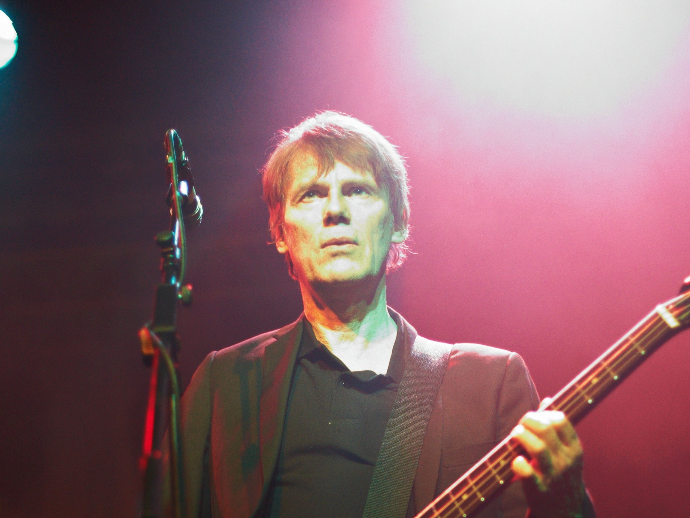 Darryl Hunt of The Pogues performs on stage at O2 Academy on December 16, 2010 in Sheffield, England. (Photo by Gary Wolstenholme/Redferns)