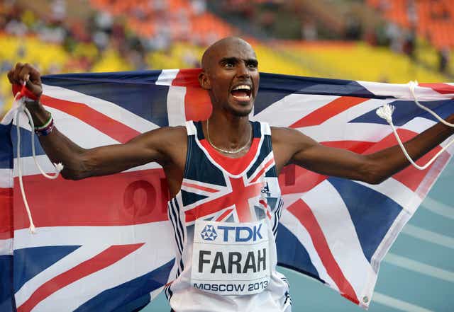 Mo Farah added the 10,000m world title to his Olympic gold on this day in 2013 (Adam Davy/PA)