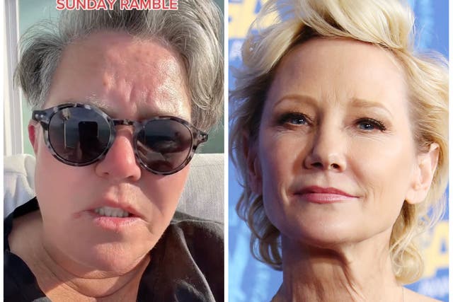 <p>Rosie O’Donnell and Anne Heche</p>