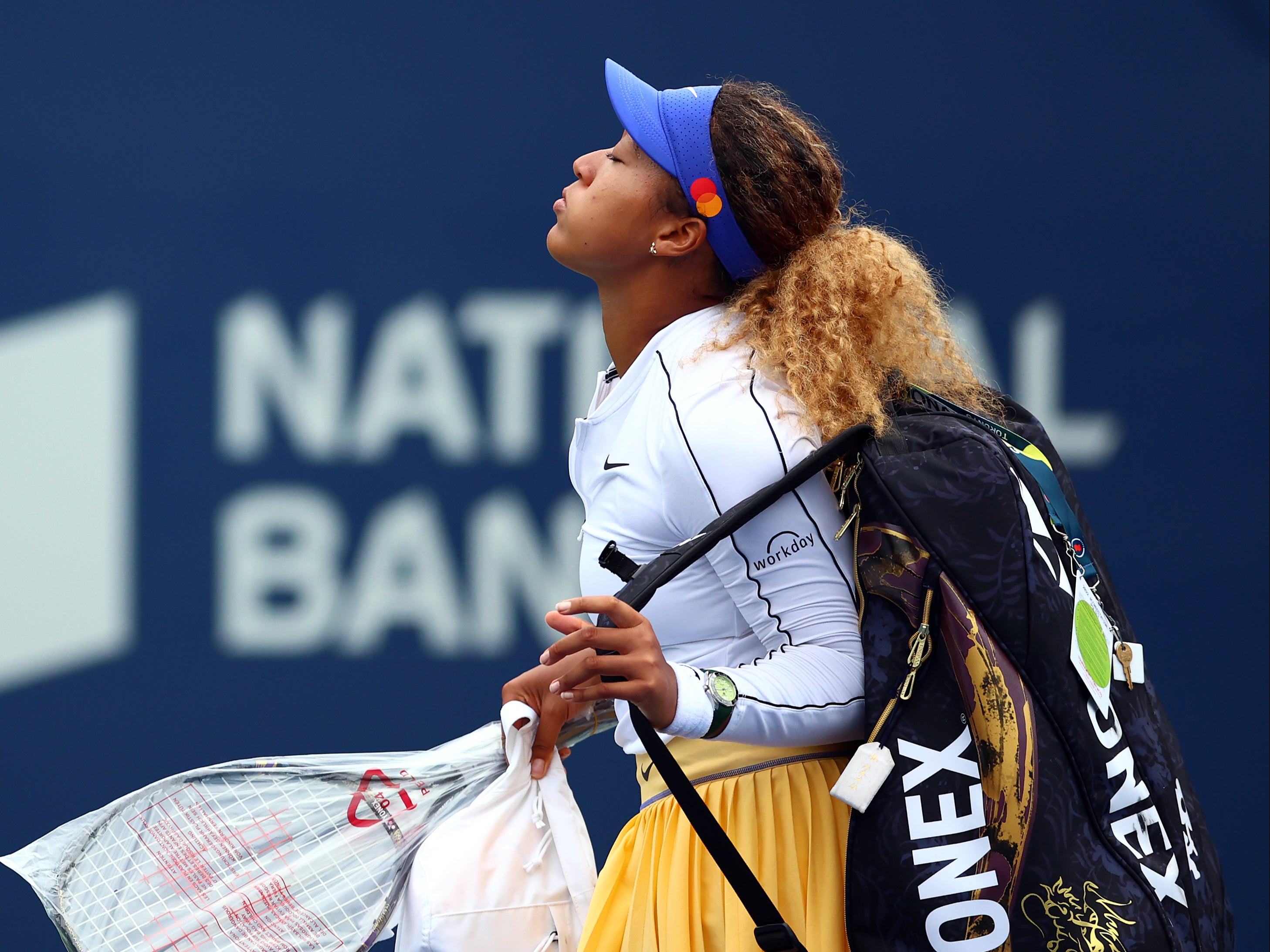 The two-time US Open champion was forced to pull out of her first round match