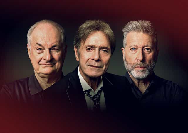 Paul Gambaccini, left to right, Sir Cliff Richard and Neil Fox all feature in the new documentary (Channel4/PA)