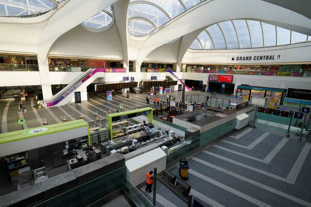 A general view of Birmingham New Street Station (Jacob King/PA)