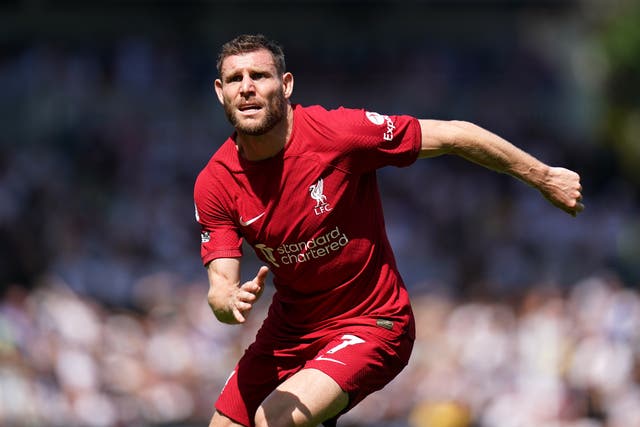 James Milner accepts Liverpool have to continue to adapt (Adam Davy/PA)