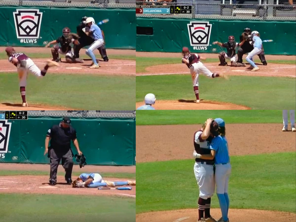 Little League baseball batter wins over crowd after sweetly consoling opponent Little League baseball batter wins over crowd after sweetly consoling opponent