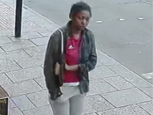 <p>An image from the CCTV showing Owami Davies walking north on London Road, Croydon away from West Croydon </p>