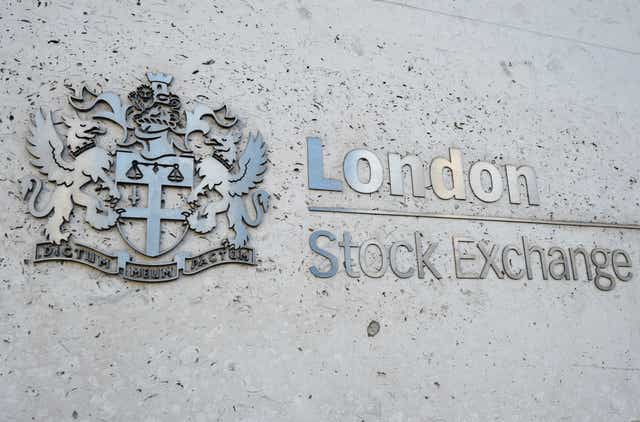 The FTSE 100 finished on Wednesday 18.96 points higher, or 0.25%, at 7,505.11 (PA)